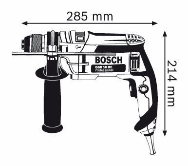 Дриль ударний Bosch GSB 16 RE (швидкозажимний патрон)
