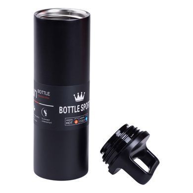 Термос металлический 500 мл Bottle Sport с вакуумной изоляцией черный HPGM5009B