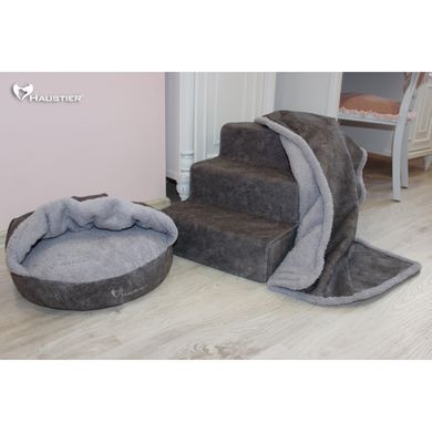 Лежак для собак и котов Lounge Lord Gray 45x45х9см