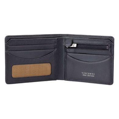 Кошелек мужской кожаный Visconti TSC46 Francesca c RFID Black