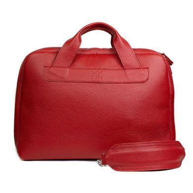 Кожаная деловая сумка Attache Briefcase красный флотар