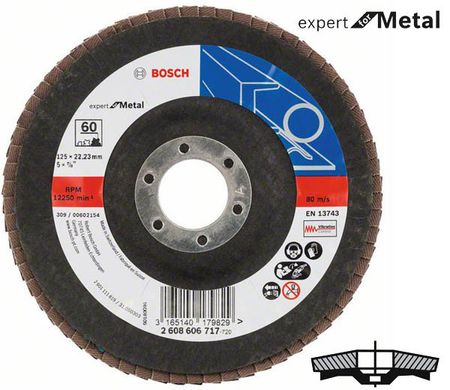 Круг шліфувальний пелюстковий Bosch K60 125 мм Expert for Metal