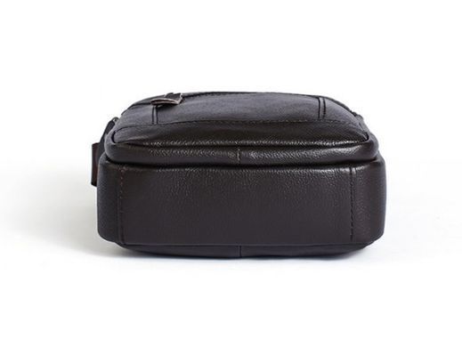 Мужская барсетка 18х21х7, кожаная сумка планшетка через плечо Tiding Bag SK N5386 черная