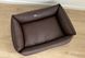 Лежак для собак Sweet Dreams Chocolate экокожа влагостойкий M - 80х55х25 см