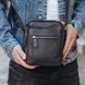 Мужская барсетка 18х21х7, кожаная сумка планшетка через плечо Tiding Bag SK N5386 черная