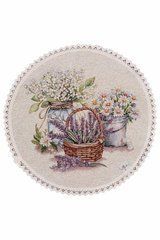 Гобеленовая круглая салфетка Provence D35см