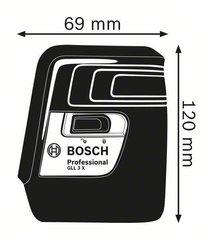 Лазерний нівелір Bosch GLL 3 X Professional (0601063CJ0)