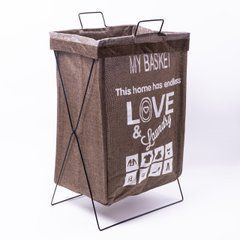 Кошик для білизни на підставці 36&times;32&times;52 (см) м'який Коричневий HP-41-11HAKI, Коричневий