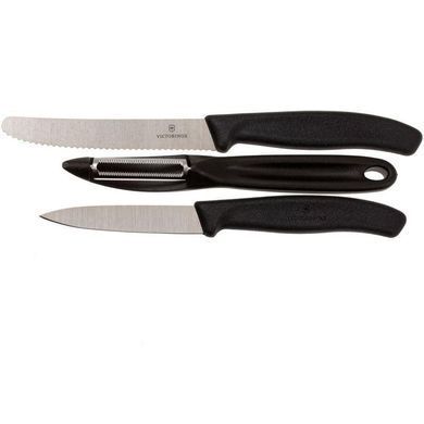 Кухонний набір Victorinox SwissClassic Paring Set With Peeler, 3 предмети (Vx67113.31)