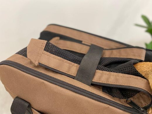 Сумка переноска для собак та котів Voyage Brown M - 50х30х30см.