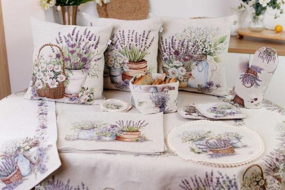 Гобеленовая круглая салфетка Provence D35см