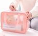 Набір прозорих сумок-косметичок Washbag Pink 30 см 26 см 20 см, Рожевий