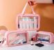 Набір прозорих сумок-косметичок Washbag Pink 30 см 26 см 20 см, Рожевий