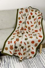 Плед Happy Fall 130х170 см, Оранжевый