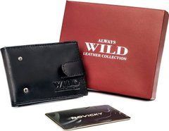 Картхолдер чоловічий шкіряний Always Wild N007L-VTK-N-RFID-4800 чорний