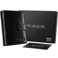 Гаманець чоловічий шкіряний 4U CAVALDI 0800L-BS-RFID-5533 чорний