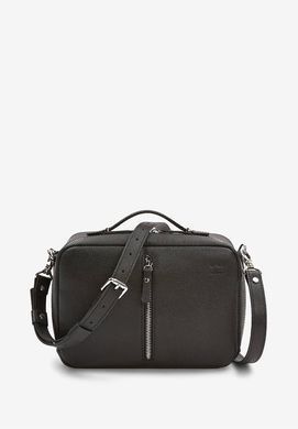 Женская кожаная сумка Avenue черная Saffiano