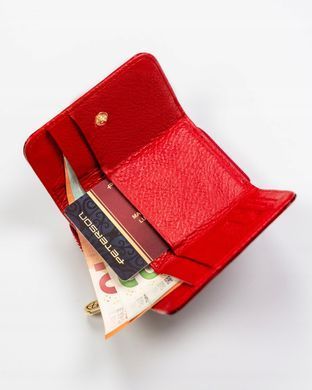 Кошелек женский кожаный Peterson PTN 423229-BF-6979 Red красный