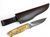 Ніж Trapper 95, (ELMAX 95х23х3,5мм, 60HRC) чохол - шкіра, руків`я - карельська береза, BRISA, Коричневий