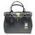 Женская кожаная сумка Italian fabric bags 2587 black