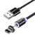 Магнітний кабель для зарядки FLOVEME LED Magnetic FL93674 Type-C black, Черный (Lightning)