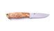 Ніж Trapper 95, (ELMAX 95х23х3,5мм, 60HRC) чохол - шкіра, руків`я - карельська береза, BRISA, Коричневий