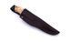Ніж Trapper 95, (ELMAX 95х23х3,5мм, 60HRC) чохол - шкіра, руків`я - карельська береза, BRISA, Коричневий