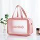 Прозрачная сумка-косметичка c ручками Washbag Pink 25см