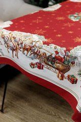 Гобеленовая скатерть новогодняя PRESENT 260х135 см