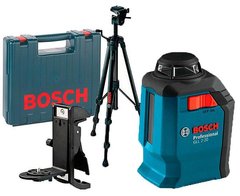 Лазерний нівелір Bosch GLL 2-20 + штатив BT 150 + + тримач BM3 + валіза (0601063J0D)