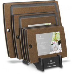 Набір дощок Victorinox 8 шт Allrounder Cutting Boards на підставці (Vx74101), Коричневий