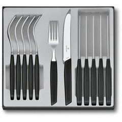 Столовий набір Victorinox Swiss Modern Table Set, 12 предметів (Vx69093.11W.12), Черный