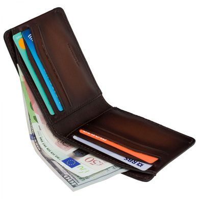 Кошелек мужской кожаный Visconti MT90 B/TAN коричневый
