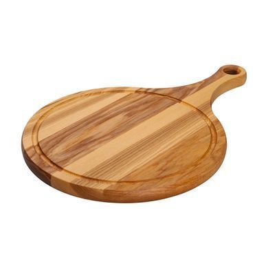 Разделочная деревянная доска с круглым основанием 30 см ясень C19W300450