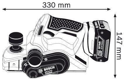 Аккумуляторный рубанок Bosch Professional GHO 18 V-LI (06015A0300)