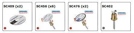 Комплект насадок Speed Clic Dremel (SC690)