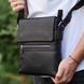 Чоловіча барсетка 23х26х6, месенджер через плече шкіряний Tiding Bag 80471 чорний, Черный