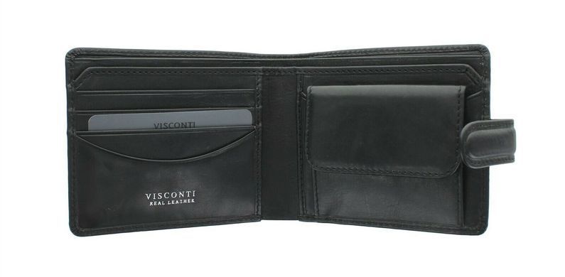 Гаманець чоловічий шкіряний Visconti TSC47 Riccardo c RFID Black