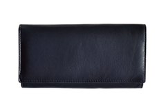 Женский кожаный кошелек Italian fabric bags 8050 dark blue