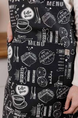 Фартук кухонный Breakfast black