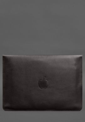 Кожаный чехол-конверт на магнитах для MacBook 15 дюймов Темно-коричневый краст