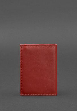 Кожаная&nbsp;обложка&nbsp;для&nbsp;паспорта&nbsp;1.0&nbsp;красная&nbsp;краст