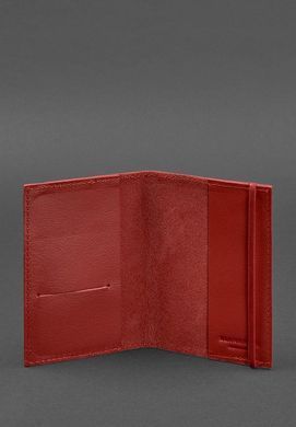 Кожаная&nbsp;обложка&nbsp;для&nbsp;паспорта&nbsp;1.0&nbsp;красная&nbsp;краст