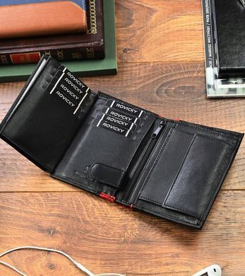 Гаманець чоловічий шкіряний 4U CAVALDI N4-SPN BLACK-2684 чорний