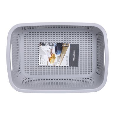 Кошик-друшлак 2 в 1 для миття овочів, фруктів і зелені 29,5&times;21&times;11 (см) Білий HP-45-6W, Білий