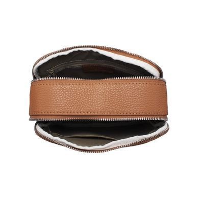 Женская кожаная сумка кросс-боди Italian fabric bags 2364 brown