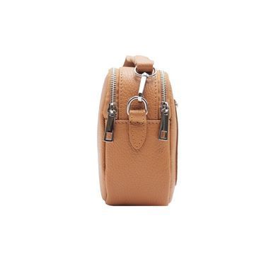 Женская кожаная сумка кросс-боди Italian fabric bags 2364 brown
