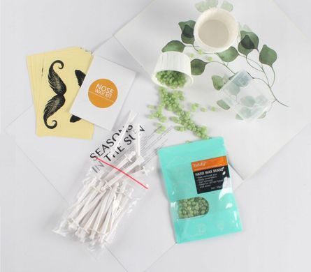 Набір для видалення волосся в носі Nose Wax Kit Liddy, белый-оранжевый