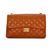 Женская кожаная сумка-клатч Italian fabric bags 0144 light brown