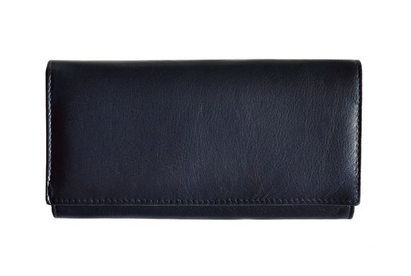 Гаманець жіночий шкіряний Italian fabric bags 8050 dark blue